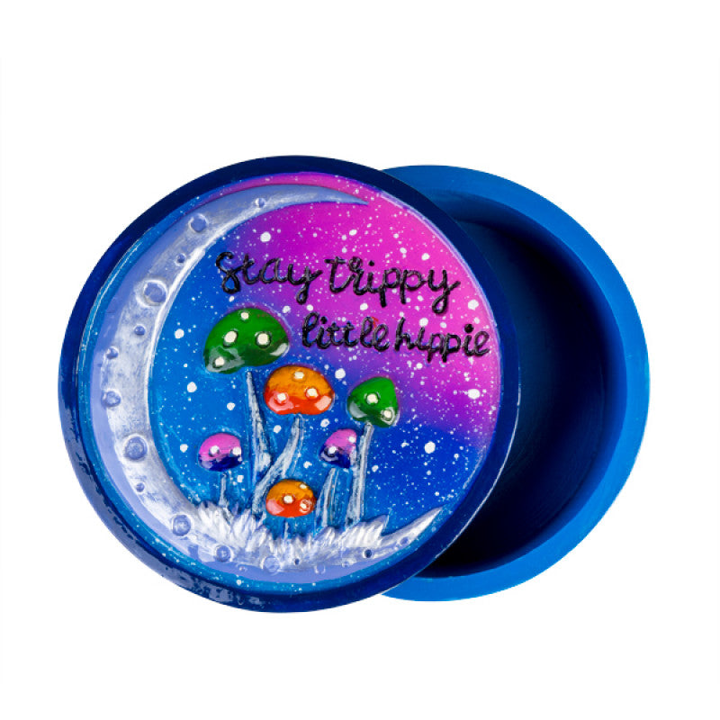 Stay Trippy Little Hippie Trinket Box