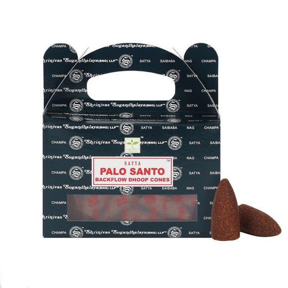 Satya Backflow Incense Cones - Palo Santo