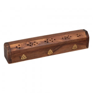 Timber Incense Box - Triquetra
