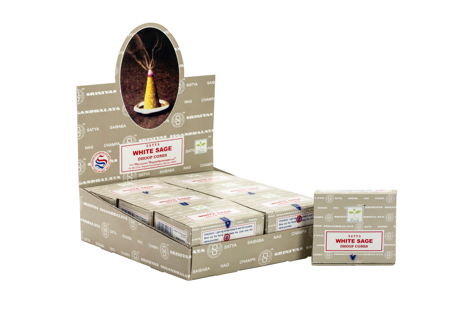 Satya Cones - White Sage Incense