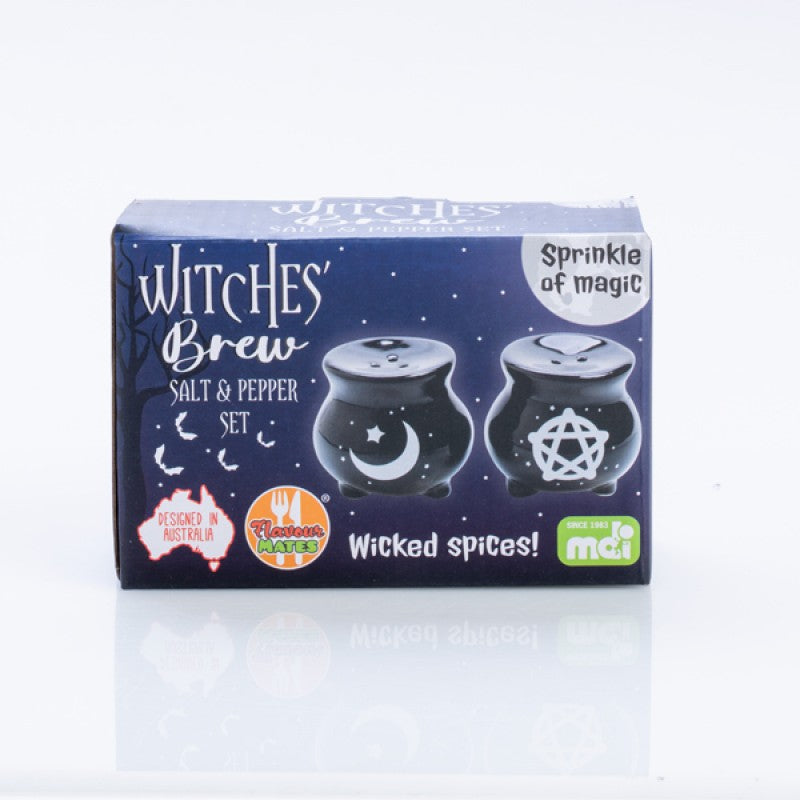 Witches Brew Cauldron Salt & Pepper Set