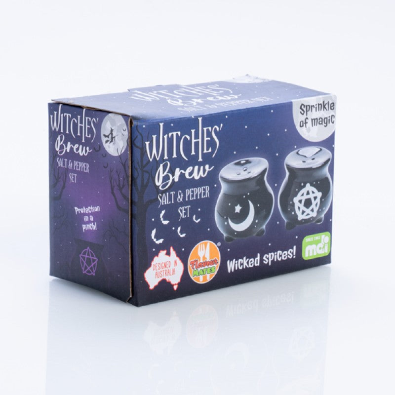 Witches Brew Cauldron Salt & Pepper Set