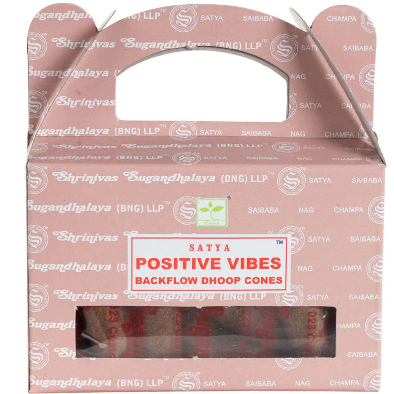 Satya Backflow Incense Cones - Positive Vibes
