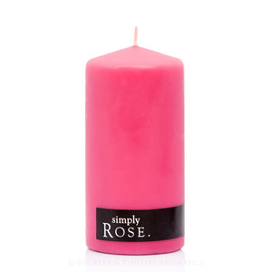Simply Pillar Candle - Rose