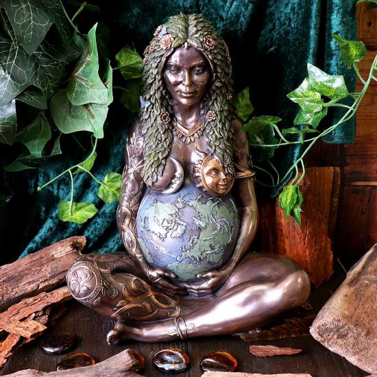 Mother Earth - Gaia - Bronze Art Statue 30cm