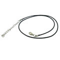Black Waxed Cord Necklace
