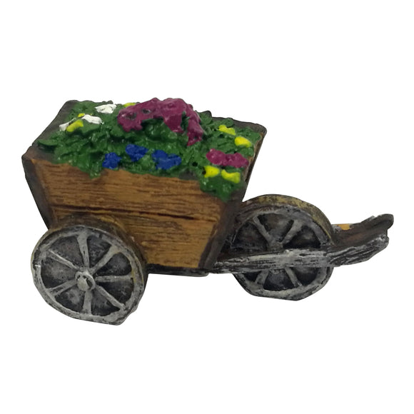 Enchanted Garden Miniature - Flower cart
