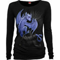 Spiral Direct Long Sleeve Baggy Top - Pocket Dragon