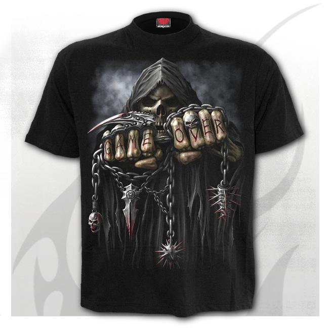 Spiral Direct T-Shirt Black - GAME OVER