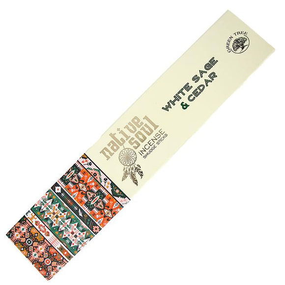 White Sage and Cedar - Native Soul Green Tree Incense