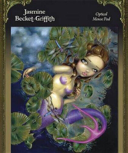 Jasmine Beckett-Griffith Mouse Pad - Dragonfly Mermaid